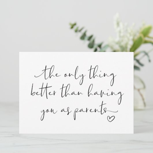 かわいい妊娠が親を明らかにする私たちが期待しているベビー カード (スタンド正面)