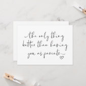 かわいい妊娠が親を明らかにする私たちが期待しているベビー カード (正面/裏面インサイチュ)