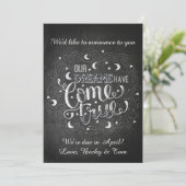 かわいい妊娠の発表 案内状 (スタンド正面)