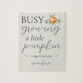 かわいい妊娠アナウンスリトルカボチャパズル ジグソーパズル (縦)