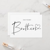 かわいい妊娠リビールブラザー私たちは期待しているベビー カード (正面/裏面インサイチュ)