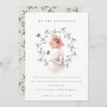 かわいい妊婦の葉のベビー発表