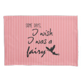 かわいい妖精と引用文 枕カバー (正面)