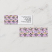 かわいい妖精と星と月のパターン スキニー名刺 (正面/裏面)