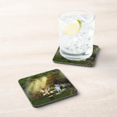 かわいい妖精と白いネズミ コースター (右側)