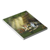 かわいい妖精と白いネズミ ノートパッド (アングル)