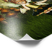 かわいい妖精と白いネズミ フォトプリント (角)