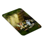 かわいい妖精と白いネズミ マグネット (右側)
