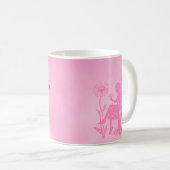 かわいい妖精のキノコとフラワーマグ コーヒーマグカップ (正面右)