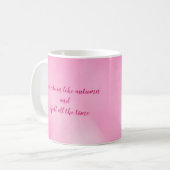 かわいい妖精のキノコとフラワーマグ コーヒーマグカップ (正面左)