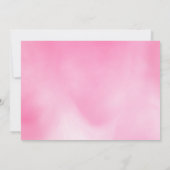 かわいい妖精のキノコと花の赤ちゃんシャワー サンキューカード (裏面)