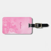 かわいい妖精のキノコと花 ラゲッジタグ (正面横)