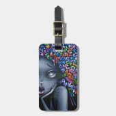 かわいい妖精のグラフィティ ラゲッジタグ (正面縦)