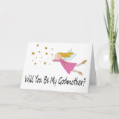 かわいい妖精のゴッドマザー提案写真 カード (正面)