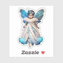 かわいい妖精のステッカー