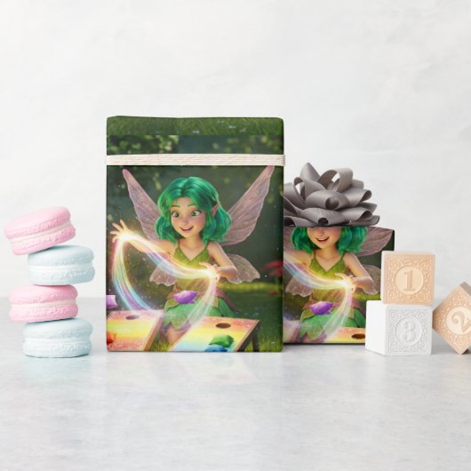 かわいい妖精のブライズシャワー ラッピングペーパー (ベビーシャワー)