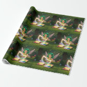 かわいい妖精のブライズシャワー ラッピングペーパー (アンロールド)