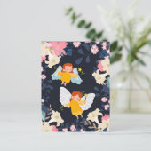 かわいい妖精の休日はがき シーズンポストカード (スタンド正面)