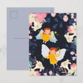 かわいい妖精の休日はがき シーズンポストカード (正面/裏面)