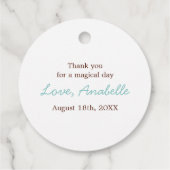 かわいい妖精の国プリンセスガールズ誕生日 フェイバータグ (裏面)