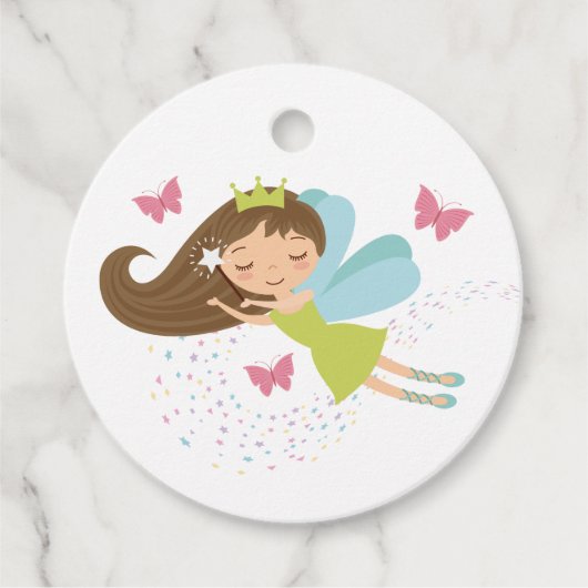 かわいい妖精の国プリンセスガールズ誕生日 フェイバータグ (正面)