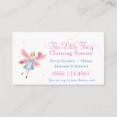 かわいい妖精の家の清掃サービス 名刺 (正面)