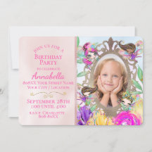 かわいい妖精の庭と妖精の写真カスタム付き