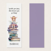 かわいい妖精の引用文ブックブックマーク (正面&裏面)