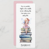 かわいい妖精の引用文ブックブックマーク (正面/裏面)