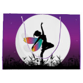 かわいい妖精の恋人のパーティー ラージペーパーバッグ (裏面)