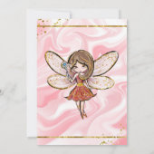 かわいい妖精の森の魔法の森の赤ちゃんシャワー 招待状 (裏面)