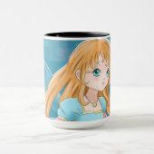 かわいい妖精の漫画パターンコーヒー・マグ マグカップ (中央)