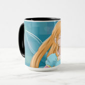 かわいい妖精の漫画パターンコーヒー・マグ マグカップ (正面左)