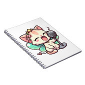 かわいい妖精の猫の歌 ノートブック (右側)