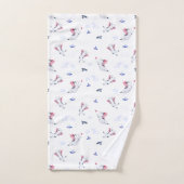 かわいい妖精の猫 バスタオルセット (ハンドタオル)