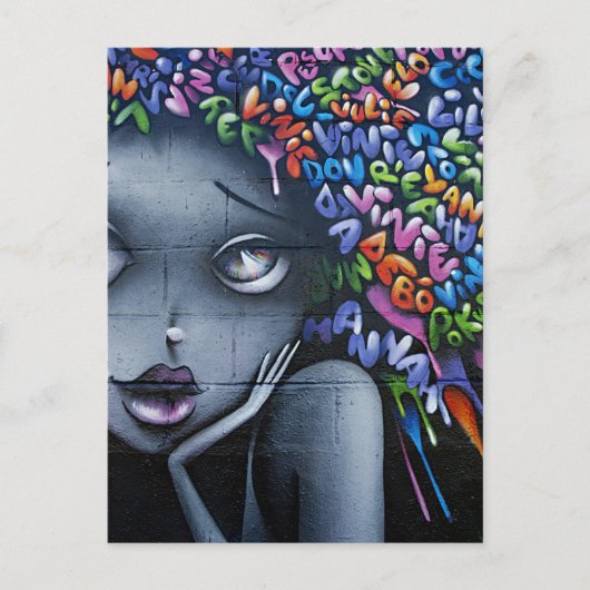 かわいい妖精の落書き ポストカード (正面)