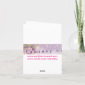 かわいい妖精の誕生日カード カード (裏面)