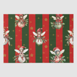 かわいい妖精オンクリスマスオーナメント 薄葉紙