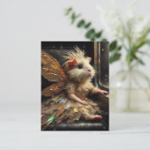 かわいい妖精ギニア豚 ポストカード (スタンド正面)