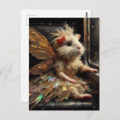 かわいい妖精ギニア豚 ポストカード (正面/裏面)