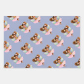 かわいい妖精バラエティーラッピング紙 ラッピングペーパーシート (正面2)