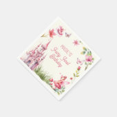 かわいい妖精ファーストワイルドフラワー誕生日 スタンダードカクテルナプキン (角)