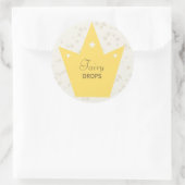 かわいい妖精プリンセス誕生日パーティードコーギフトラベル ラウンドシール (バッグ)