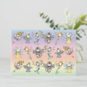 かわいい妖精マーメイドエンジェルパーティーの活性化 招待状 (スタンド正面)