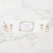 かわいい妖精ワイルドフラワーリース誕生日の好意 ペットボトルラベル (シングルラベル)