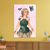 かわいい妖精 キャンバスプリント (インサイチュ (リビング))