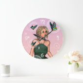 かわいい妖精 ラージ壁時計 (ホーム)