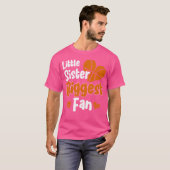 かわいい妹バスケットボール私は彼の最大のファン Tシャツ (正面フル)