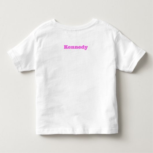 かわいい妹 ピンクの赤ちゃんヤギ トドラーTシャツ (裏面)