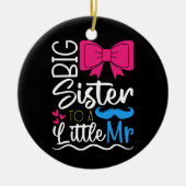 かわいい姉と妹のおちいさん セラミックオーナメント (正面)